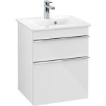 Weiße Minimalistische Villeroy & Boch VENTICELLO Waschbeckenunterschränke & Badunterschränke mit Schublade Breite 450-500cm, Höhe über 500cm, Tiefe 0-50cm 