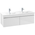 Weiße Minimalistische Villeroy & Boch VENTICELLO Waschbeckenunterschränke & Badunterschränke mit Schublade Breite über 500cm, Höhe 400-450cm, Tiefe 0-50cm 