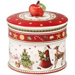 Reduzierte Rote Villeroy & Boch Winter Bakery Delight Keksdosen & Gebäckdosen aus Porzellan mit Deckel 