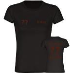 VIMAVERTRIEB® Damen T-Shirt St. Pauli - Trikot mit Deinem Namen und Nummer - Druck: braun - Frauen Shirt Fußball Fanartikel Fanshop - Größe: XL schwarz