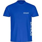 Blaue Schalke 04 Kinder T-Shirts aus Baumwolle Größe 140 
