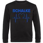 Schwarze Schalke 04 Herrensweatshirts aus Baumwolle Größe 3 XL 