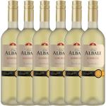 Halbtrockene Vina Albali Airén Weißweine 0,75 l 