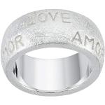 Vinani Ring Amor Liebe Love gebürstet 925 Sterling Silber Größe 64 (20.4) 2RAM64