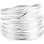 Vinani Damen Ring 925 Silber - breit Struktur sand