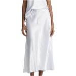 Reduzierte Weiße VINCE Maxiröcke durchsichtig mit Reißverschluss aus Organza Handwäsche für Damen Größe XL 