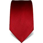 Vincenzo Boretti Herren Krawatte reine Seide uni einfarbig edel Männer-Design zum Hemd mit Anzug für Business Hochzeit 8 cm schmal/breit weinrot