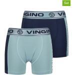 Reduzierte Blaue Vingino Boxershorts für Kinder aus Polyester für Jungen Größe 158 2-teilig 
