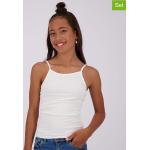 Reduzierte Weiße Vingino Bio Rundhals-Ausschnitt Kinderunterhemden aus Baumwolle für Mädchen Größe 110 2-teilig 