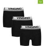 Reduzierte Schwarze Vingino Bio Boxershorts für Kinder aus Baumwolle für Jungen Größe 110 3-teilig 