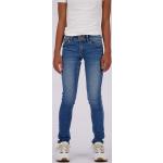 Reduzierte Dunkelblaue Vingino Skinny Jeans für Kinder mit Reißverschluss aus Denim für Mädchen Größe 152 