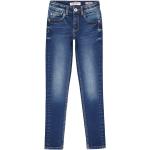 Reduzierte Blaue Vingino Skinny Jeans für Kinder mit Reißverschluss aus Denim für Mädchen Größe 140 