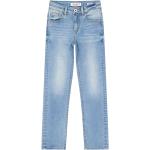 Reduzierte Hellblaue Vingino Straight Leg Jeans für Kinder mit Reißverschluss aus Baumwolle für Mädchen Größe 146 