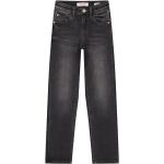 Reduzierte Schwarze Vingino Straight Leg Jeans für Kinder mit Reißverschluss aus Baumwolle für Mädchen Größe 152 