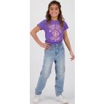 Reduzierte Hellblaue Vingino 5-Pocket Jeans für Kinder mit Reißverschluss aus Baumwolle für Mädchen Größe 140 