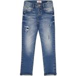 Reduzierte Blaue Vingino Slim Jeans für Kinder mit Reißverschluss aus Baumwolle für Jungen Größe 164 