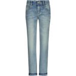 Reduzierte Hellblaue Vingino Slim Jeans für Kinder mit Reißverschluss aus Denim für Jungen Größe 158 