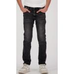 Reduzierte Graue Vingino Slim Jeans für Kinder mit Reißverschluss aus Denim für Jungen Größe 128 