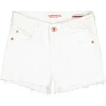 Reduzierte Weiße Vingino Jeans Shorts für Kinder mit Reißverschluss aus Denim für Mädchen Größe 128 
