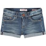 Reduzierte Blaue Vingino Jeans Shorts für Kinder mit Reißverschluss aus Leder für Mädchen Größe 110 