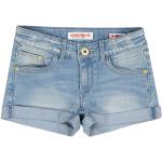 Indigofarbene Vingino Jeans Shorts für Kinder aus Denim für Mädchen Größe 116 für den für den Sommer 