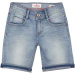 Hellblaue Vintage Vingino Jeans Shorts für Kinder aus Denim für Mädchen Größe 98 