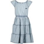 Blaue Vingino Midi Gemusterte Kinderkleider aus Baumwolle für Mädchen Größe 110 für den für den Sommer 