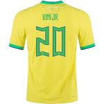 Vini Jr #20 Brasilien Heimtrikot 2022/23, Yellow, L