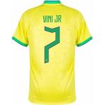 Vini Jr #7 Brasilien Heimtrikot 2022/23, gelb, L