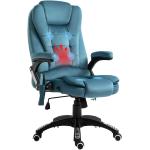 Blaue Ergonomische Bürostühle & orthopädische Bürostühle  aus Polyester mit Massagefunktion Breite 50-100cm, Höhe 50-100cm, Tiefe 50-100cm 