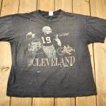 Vintage 1980 Cleveland Browns Nfl T-Shirt/Single Stitch Sportbekleidung Streetwear Seltenes Sport-T-Shirt Made in Usa
