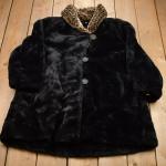 Schwarze Vintage Pelzmäntel aus Pelz für Herren für den für den Winter 