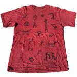 Rote Vintage T-Shirts für Herren Größe M 