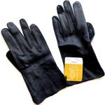 Schwarze Vintage Lederhandschuhe aus Leder für Herren Größe L für den für den Winter 