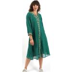 Grüne Vintage Maxi Sommerkleider Handwäsche für Damen Einheitsgröße 