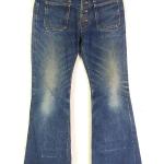 Blaue Vintage Ripped Jeans & Zerrissene Jeans aus Denim für Herren 