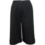 Schwarze Vintage High Waist Shorts aus Wolle für Damen Größe XS für den für den Sommer 