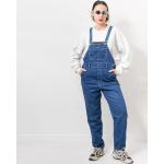 Blaue Vintage Jeans-Latzhosen aus Denim für Damen Größe M 