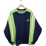 Neongrüne Vintage Herrensweatshirts aus Fleece Größe XL für den für den Winter 