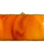 Orange Vintage Rechteckige Portemonnaies & Wallets mit Schildkrötenmotiv klappbar klein 