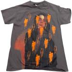 Orange Vintage Billie Eilish T-Shirts für Herren Größe M 