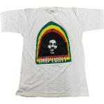 Vintage Bob Marley T-Shirt The Wailers Reggae Island Records Rap Tee Jamaika Soca Weiß Shirt