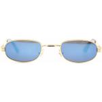 Vintage Castellani Charly BG Gold Braun oval Sonnenbrille sunglasses Brille NOS