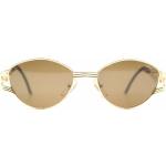 Vintage Castellani Target / 02 Blackout gold rund Sonnenbrille sunglasses NOS
