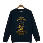 Schwarze Vintage Die Peanuts Charlie Brown Rundhals-Ausschnitt Herrensweatshirts Größe M 