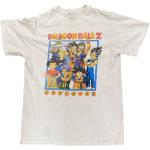 Weiße Vintage Dragon Ball Vegeta T-Shirts für Herren Größe M 