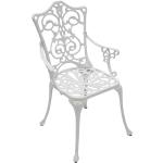 Weiße Vintage 4Home Gartenstühle Metall mit Armlehne Breite 50-100cm, Höhe 50-100cm, Tiefe 50-100cm 