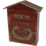Vintage Home Briefkasten DIFFESO Rot H40cm Zeitungskasten Briefbox Antik im französischen Stil
