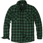 Grüne Karo Vintage Shirts mit Tasche aus Denim für Herren Größe S 