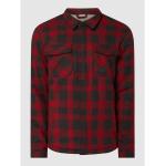 Reduzierte Rote Vintage Vintage Industries Hemdjacken mit Reißverschluss aus Baumwolle für Herren Größe S 